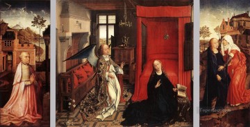vincent laurensz van der vinne Painting - Annunciation Triptych Netherlandish painter Rogier van der Weyden